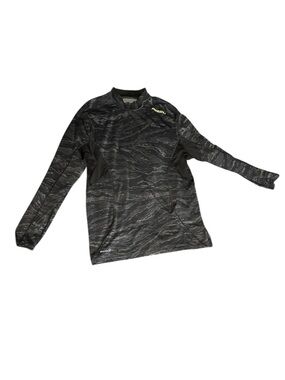 Russell Athletic Gray and Black Crewneck Performance Top